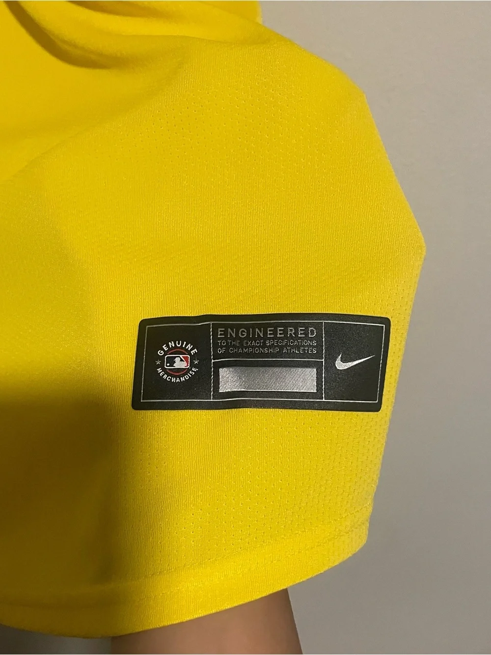 Nike Yellow and Blue Boston Red Sox City Connect Jersey, Size XXL